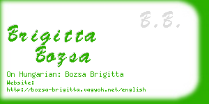 brigitta bozsa business card